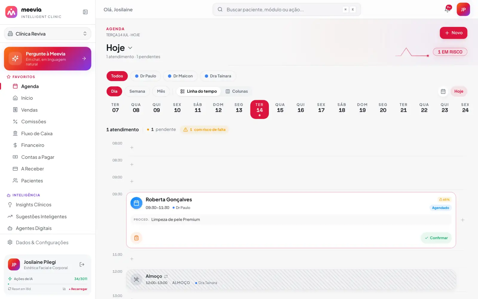 Seu paciente agenda sozinho, a qualquer hora