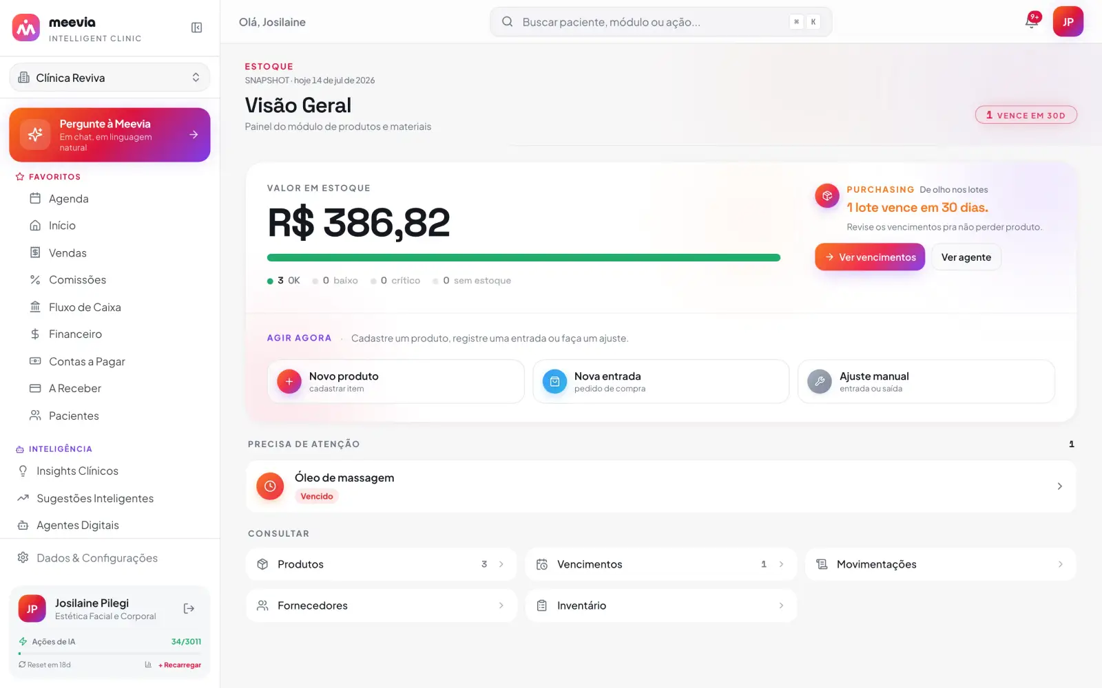 Seu estoque se cuida sozinho
